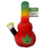 My Name is Bo da Bong, Funny Squeaky Weed Dog Toy, Cute Stuffed Parody Rasta Pot Bong, Cool Plush 420 Novelty Gift for Puppies & Small, Medium & Large