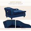 PawHut Pet Sofa Bed, Cushy Couch for Small Dogs, Blue