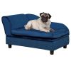 PawHut Pet Sofa Bed, Cushy Couch for Small Dogs, Blue
